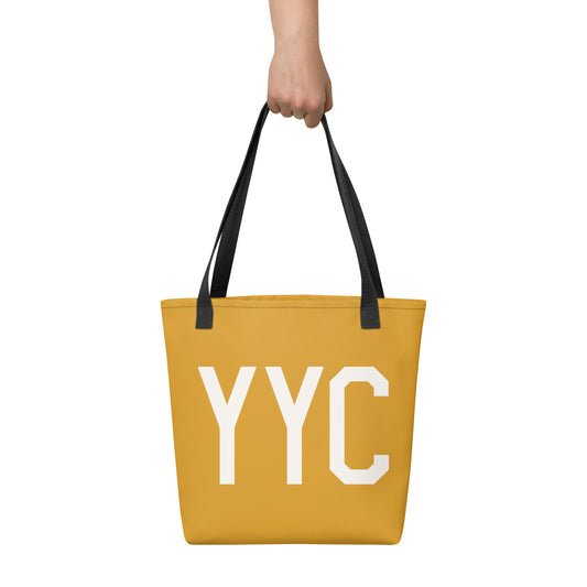Aviation Gift Tote Bag - Buttercup • YYC Calgary • YHM Designs - Image 02