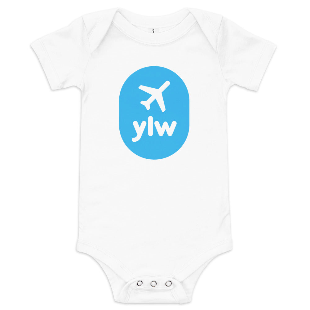 Airplane Window Baby Bodysuit - Sky Blue • YLW Kelowna • YHM Designs - Image 05