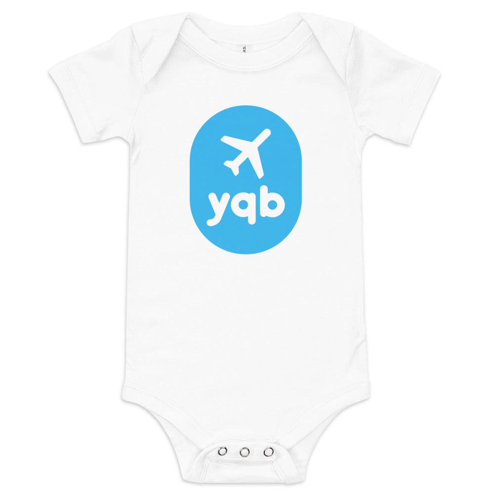 Airplane Window Baby Bodysuit - Sky Blue • YQB Quebec City • YHM Designs - Image 05