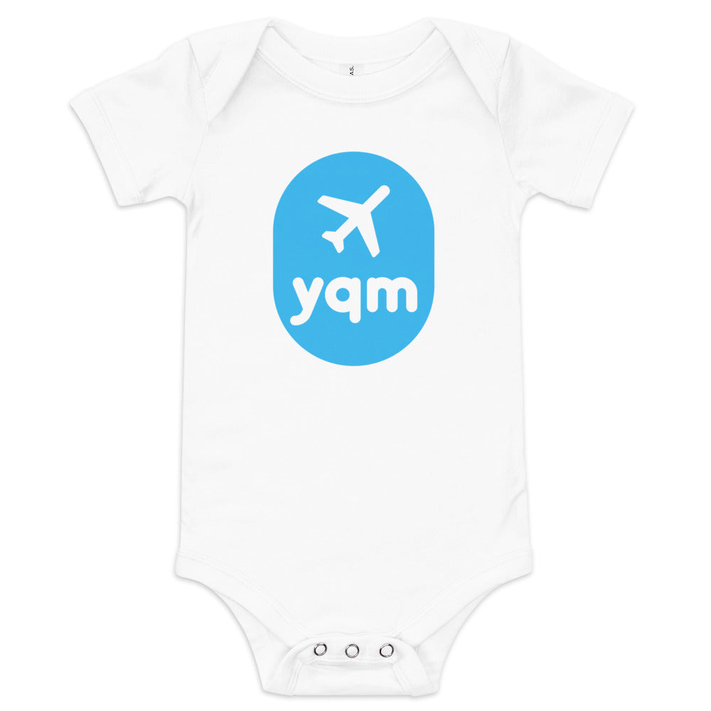 Airplane Window Baby Bodysuit - Sky Blue • YQM Moncton • YHM Designs - Image 05