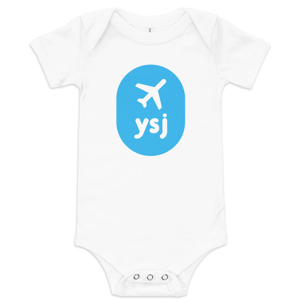 Airplane Window Baby Bodysuit - Sky Blue • YSJ Saint John • YHM Designs - Image 05