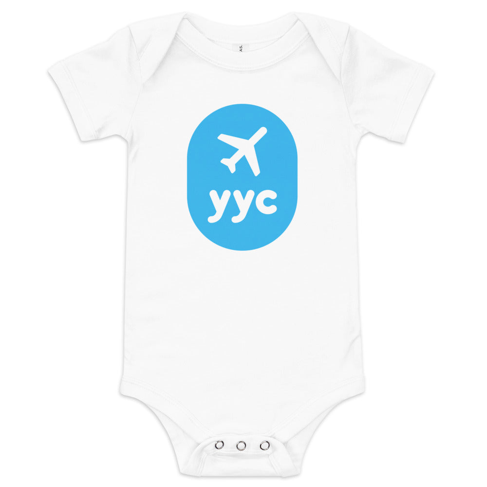 Airplane Window Baby Bodysuit - Sky Blue • YYC Calgary • YHM Designs - Image 05