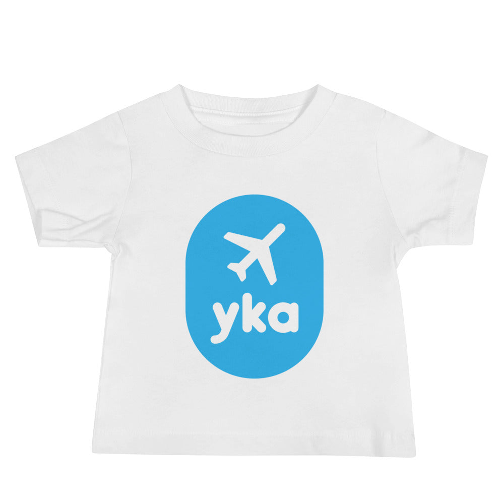 Airplane Window Baby T-Shirt - Sky Blue • YKA Kamloops • YHM Designs - Image 03