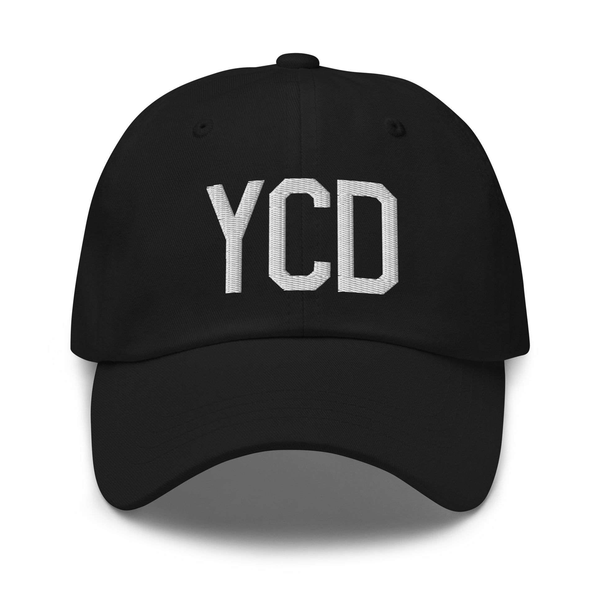 Airport Code Baseball Cap - White • YCD Nanaimo • YHM Designs - Image 14