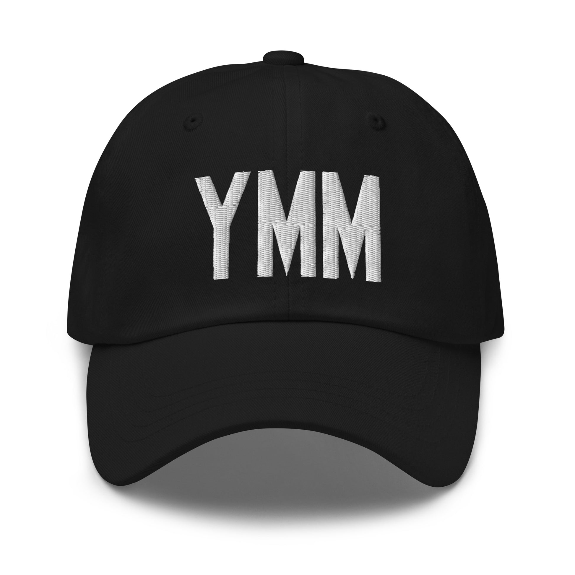 Airport Code Baseball Cap - White • YMM Fort McMurray • YHM Designs - Image 14