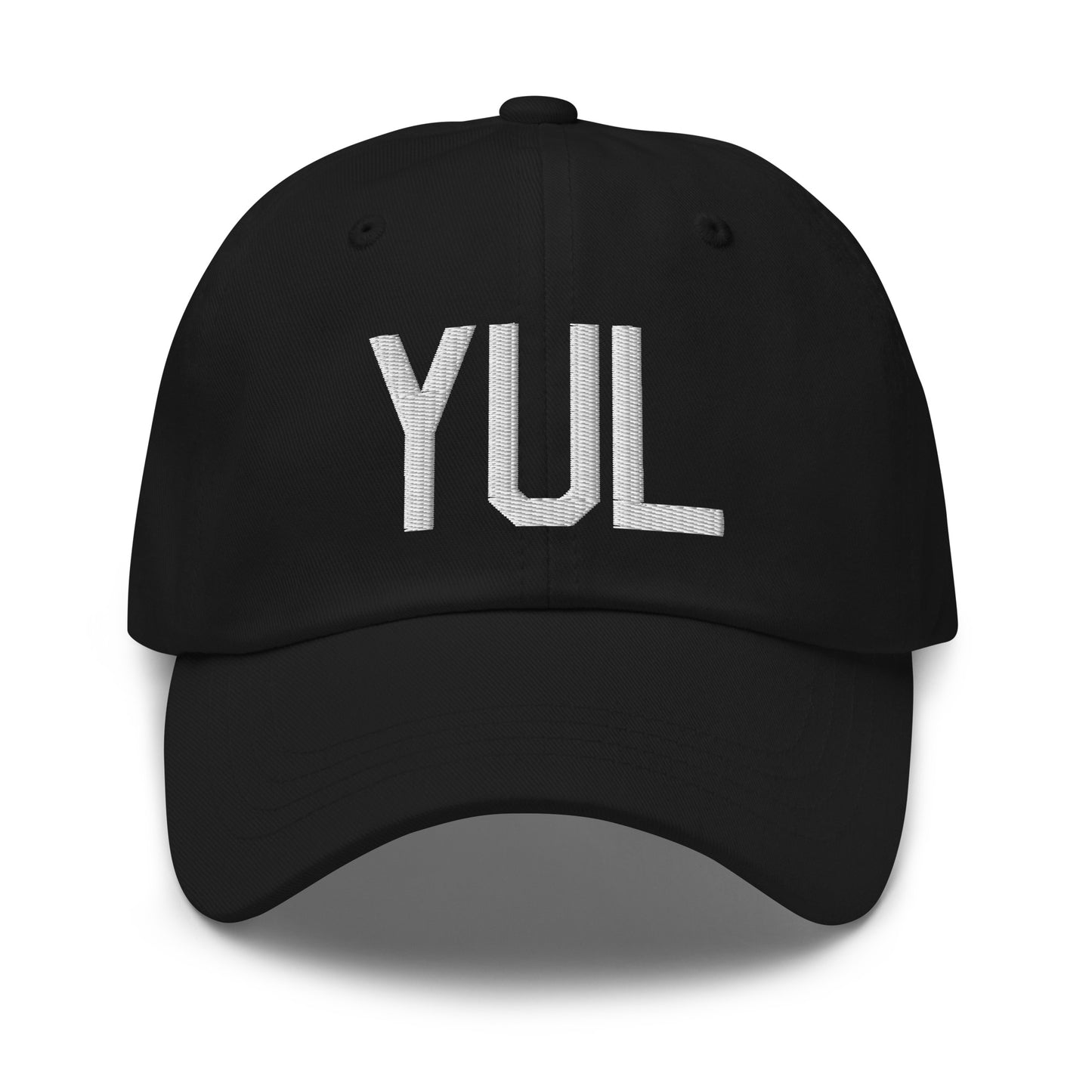 Airport Code Baseball Cap - White • YUL Montreal • YHM Designs - Image 14