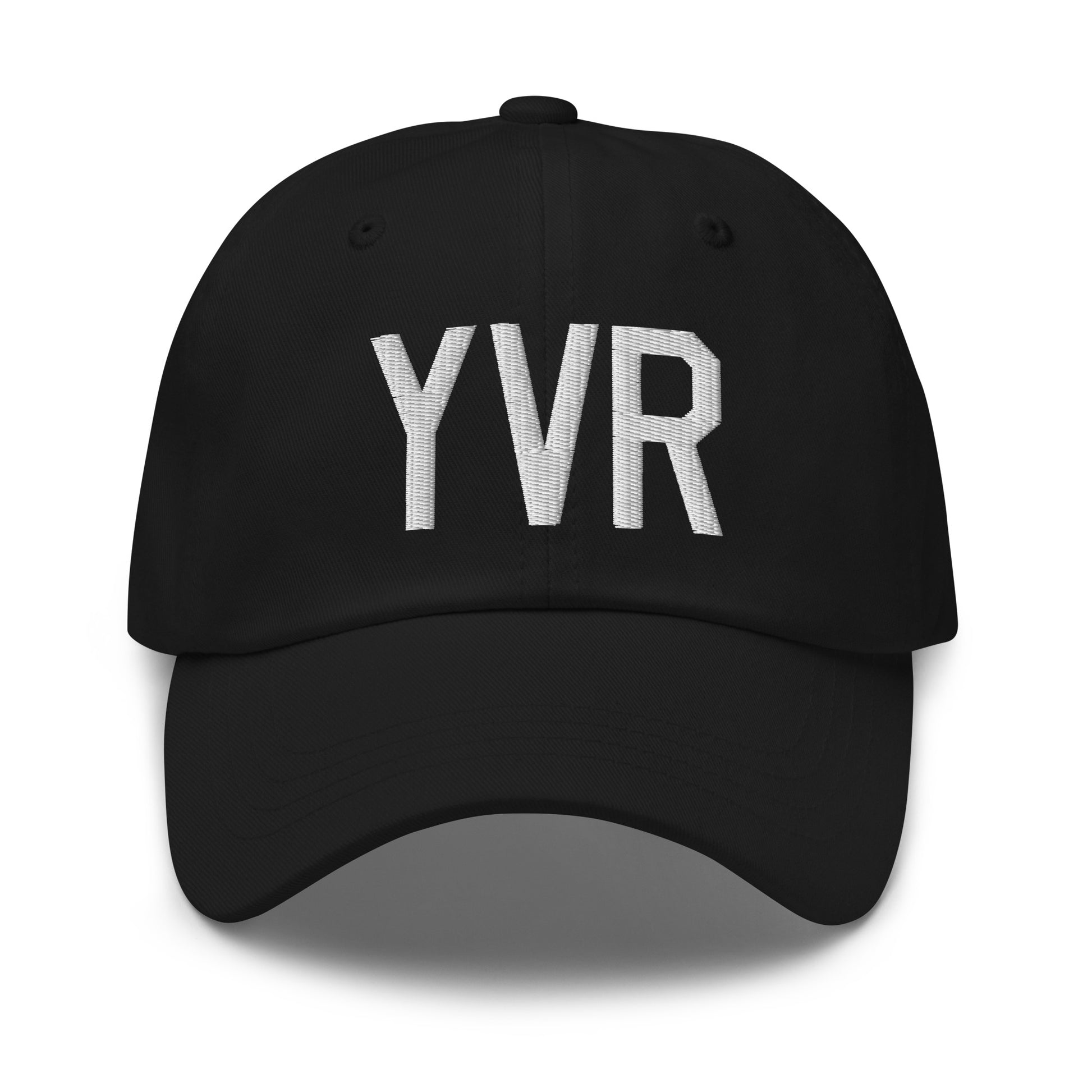 Airport Code Baseball Cap - White • YVR Vancouver • YHM Designs - Image 14
