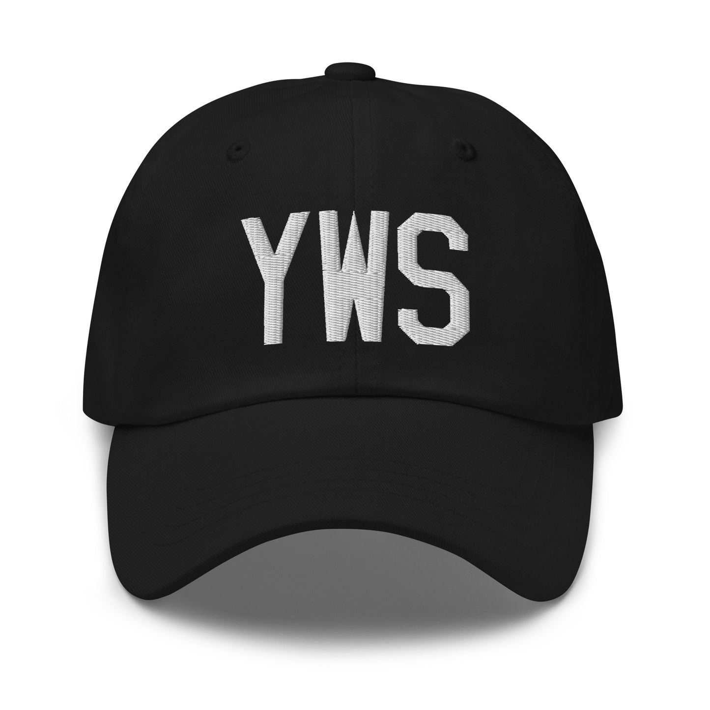 Airport Code Baseball Cap - White • YWS Whistler • YHM Designs - Image 14
