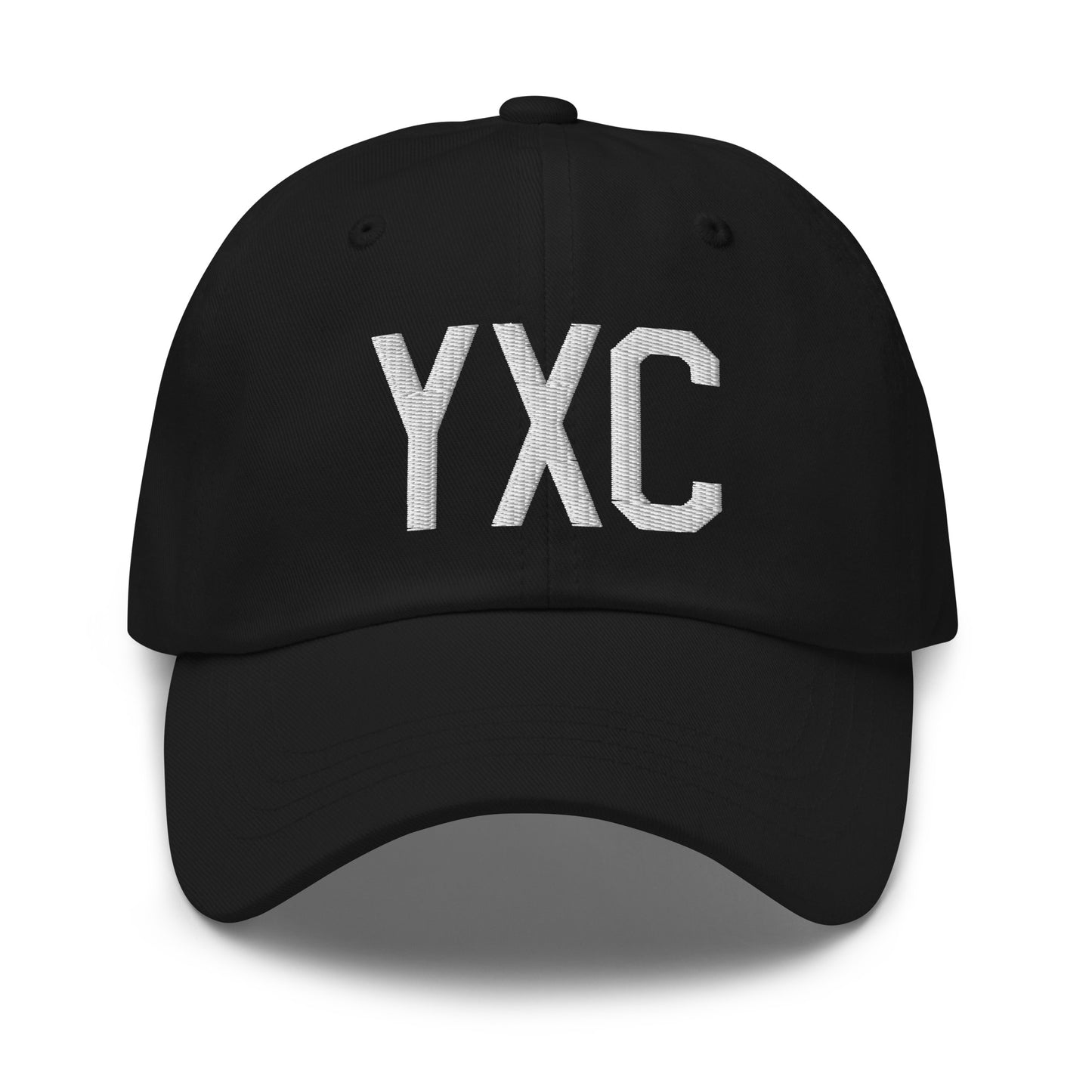 Airport Code Baseball Cap - White • YXC Cranbrook • YHM Designs - Image 14