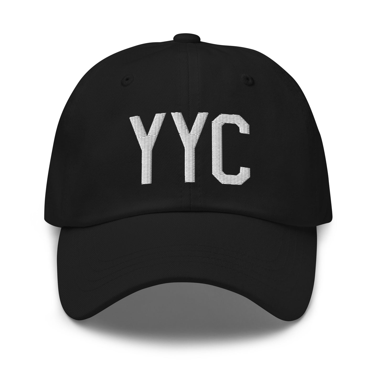 Airport Code Baseball Cap - White • YYC Calgary • YHM Designs - Image 14