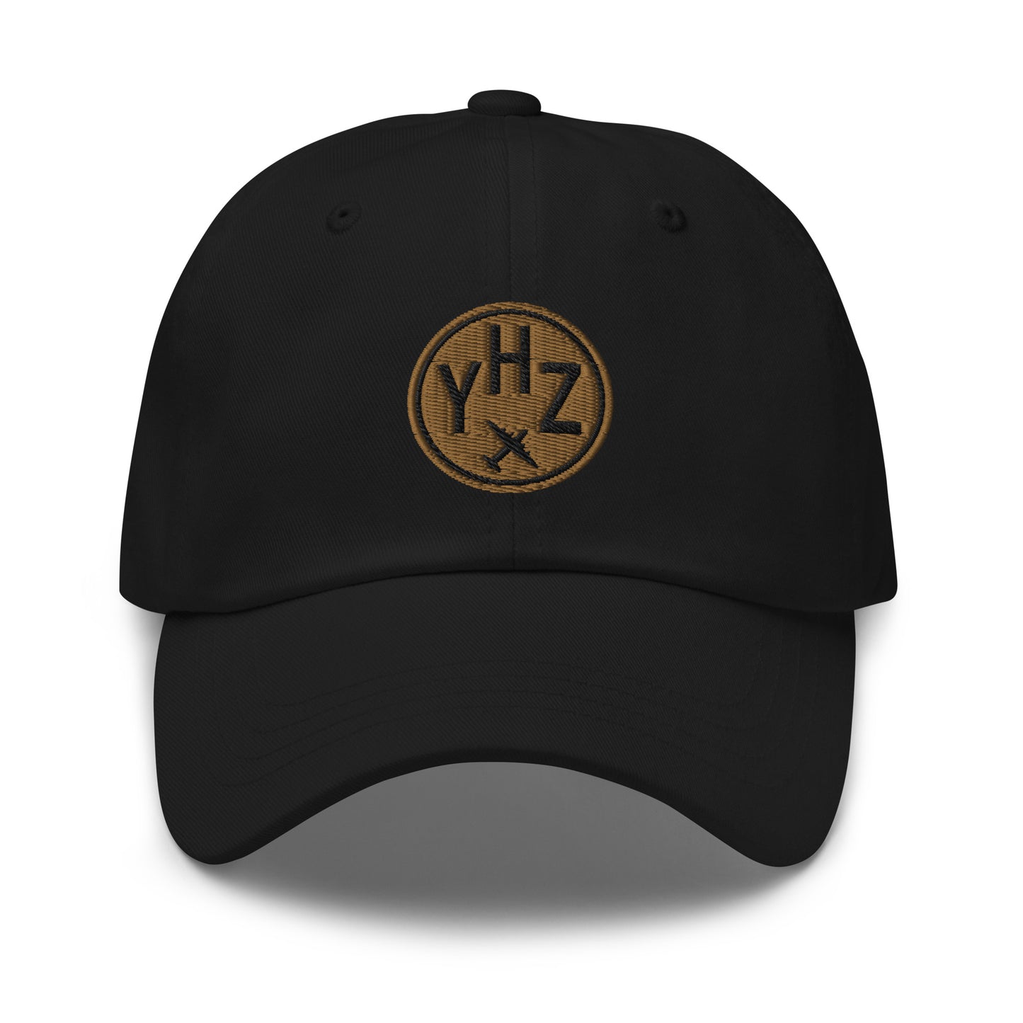 Roundel Baseball Cap - Old Gold • YHZ Halifax • YHM Designs - Image 05