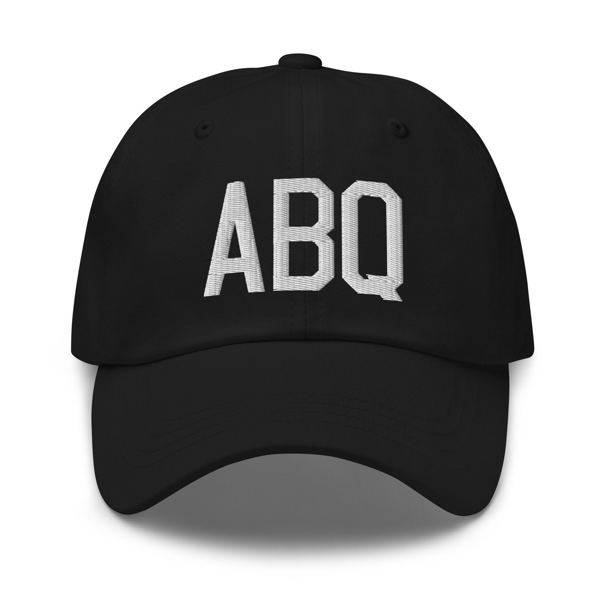 Airport Code Baseball Cap - White • ABQ Albuquerque • YHM Designs - Image 14