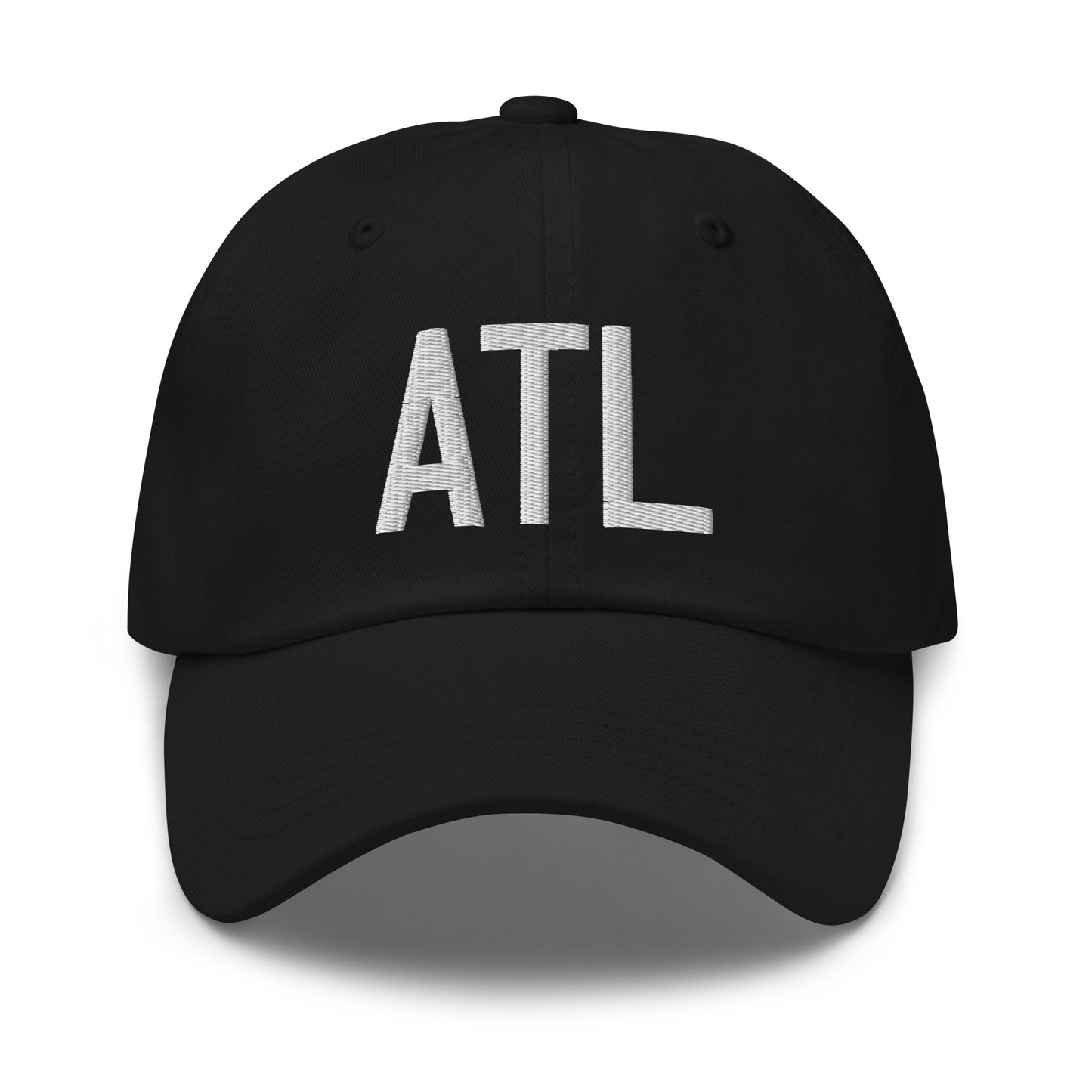 Airport Code Baseball Cap - White • ATL Atlanta • YHM Designs - Image 14