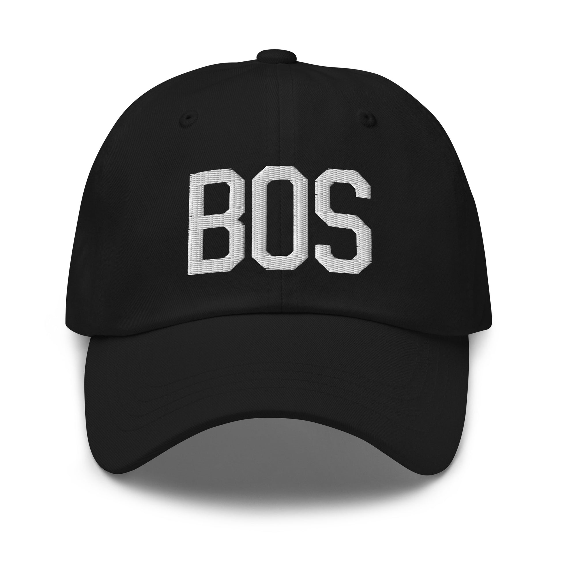 Airport Code Baseball Cap - White • BOS Boston • YHM Designs - Image 14