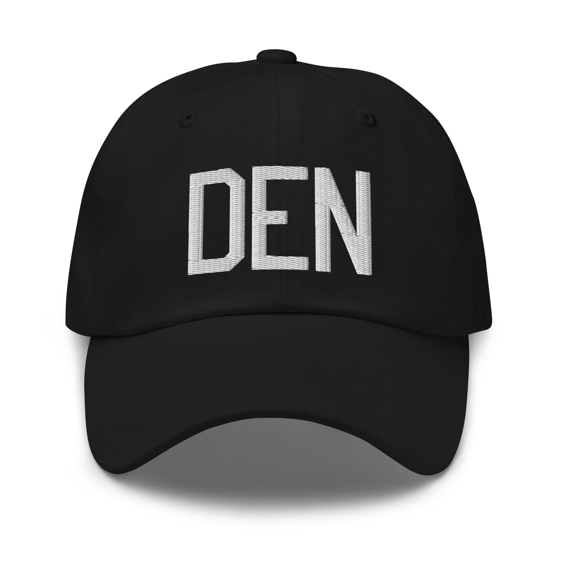 Airport Code Baseball Cap - White • DEN Denver • YHM Designs - Image 14