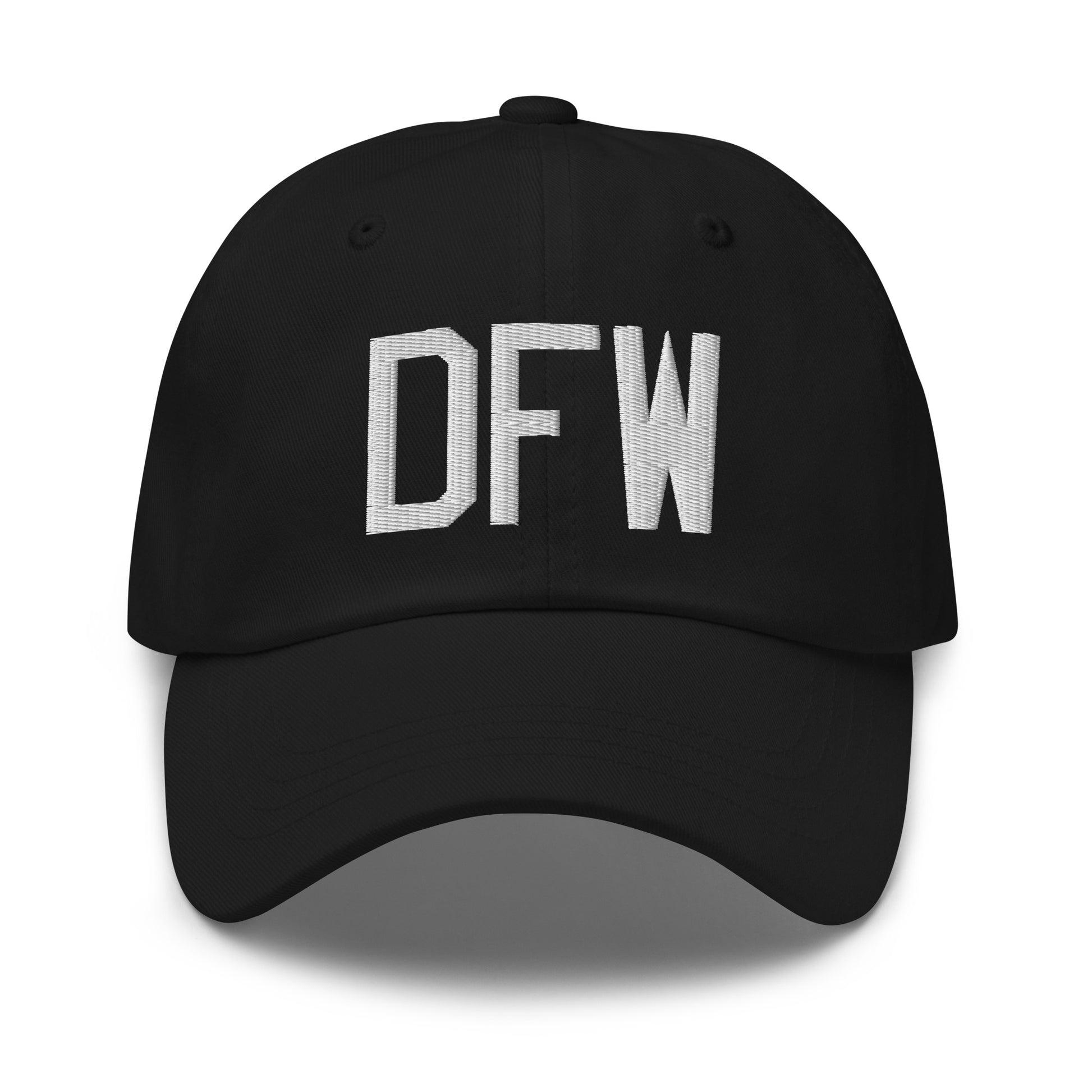 Airport Code Baseball Cap - White • DFW Dallas • YHM Designs - Image 14