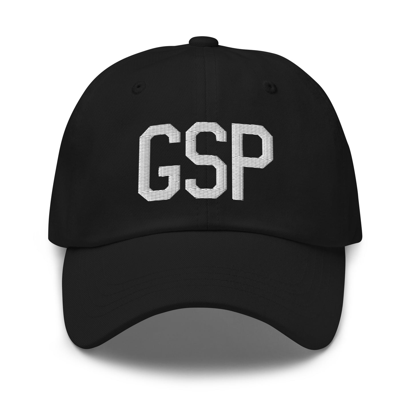 Airport Code Baseball Cap - White • GSP Greenville • YHM Designs - Image 14