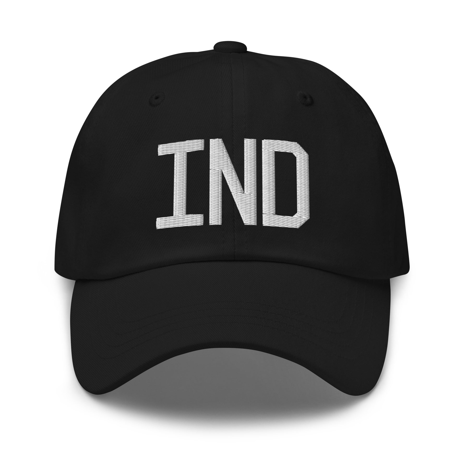 Airport Code Baseball Cap - White • IND Indianapolis • YHM Designs - Image 14