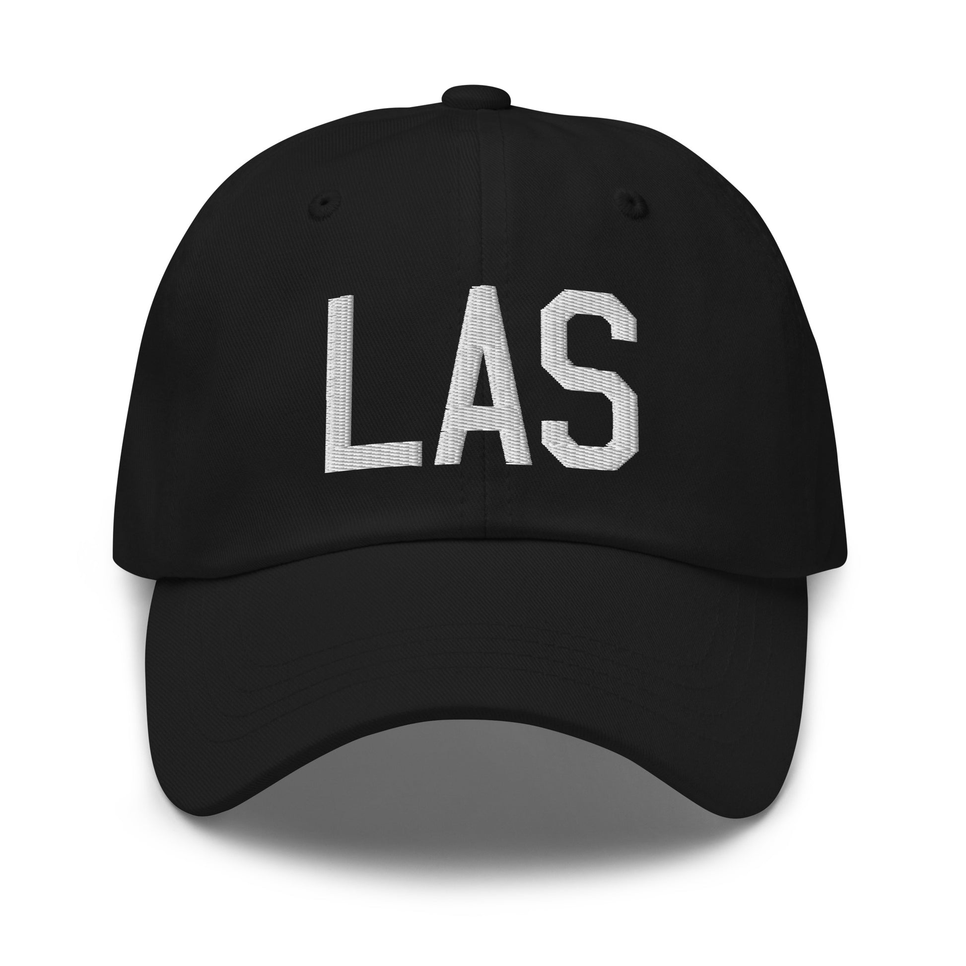 Airport Code Baseball Cap - White • LAS Las Vegas • YHM Designs - Image 14