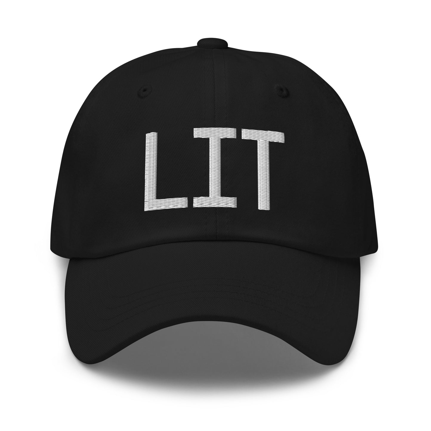 Airport Code Baseball Cap - White • LIT Little Rock • YHM Designs - Image 14
