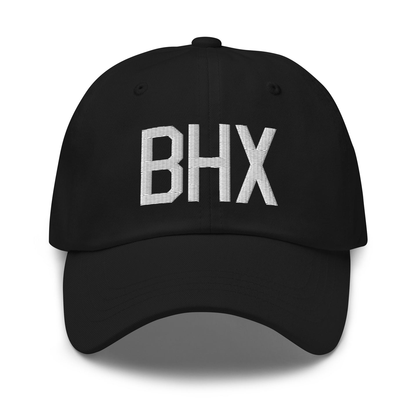 Airport Code Baseball Cap - White • BHX Birmingham • YHM Designs - Image 14