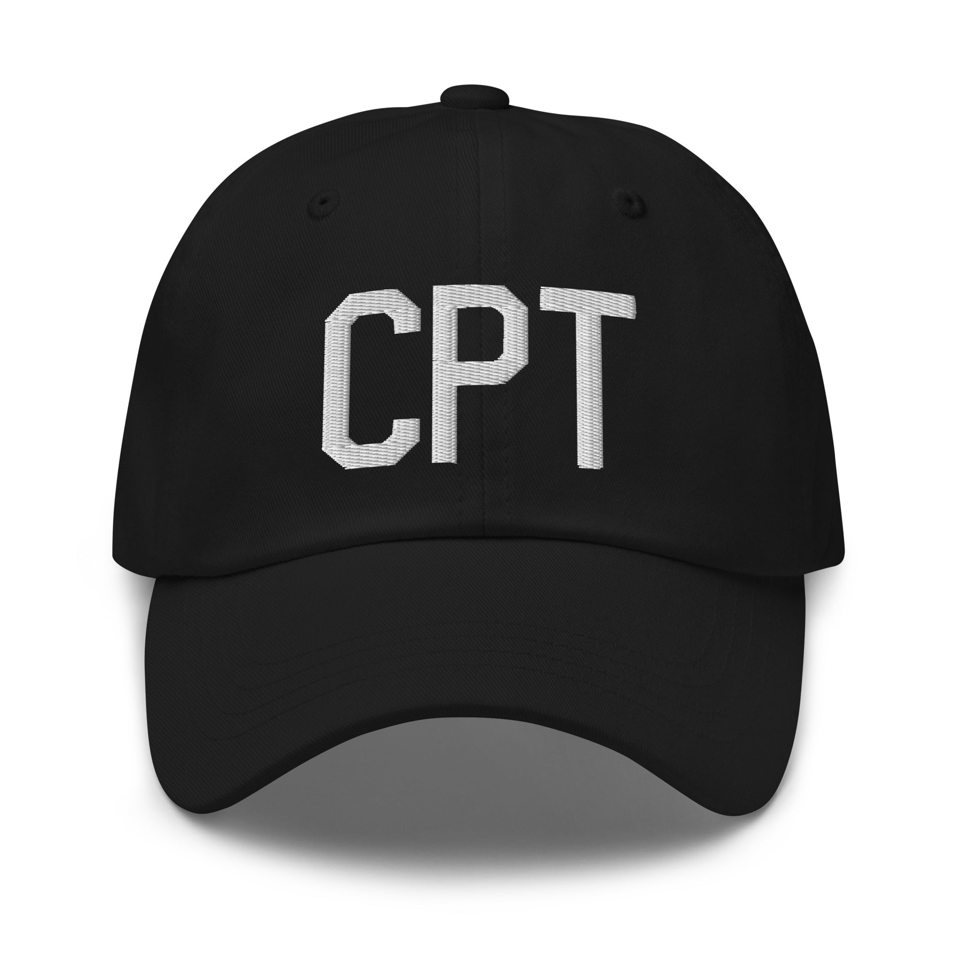 Airport Code Baseball Cap - White • CPT Cape Town • YHM Designs - Image 14