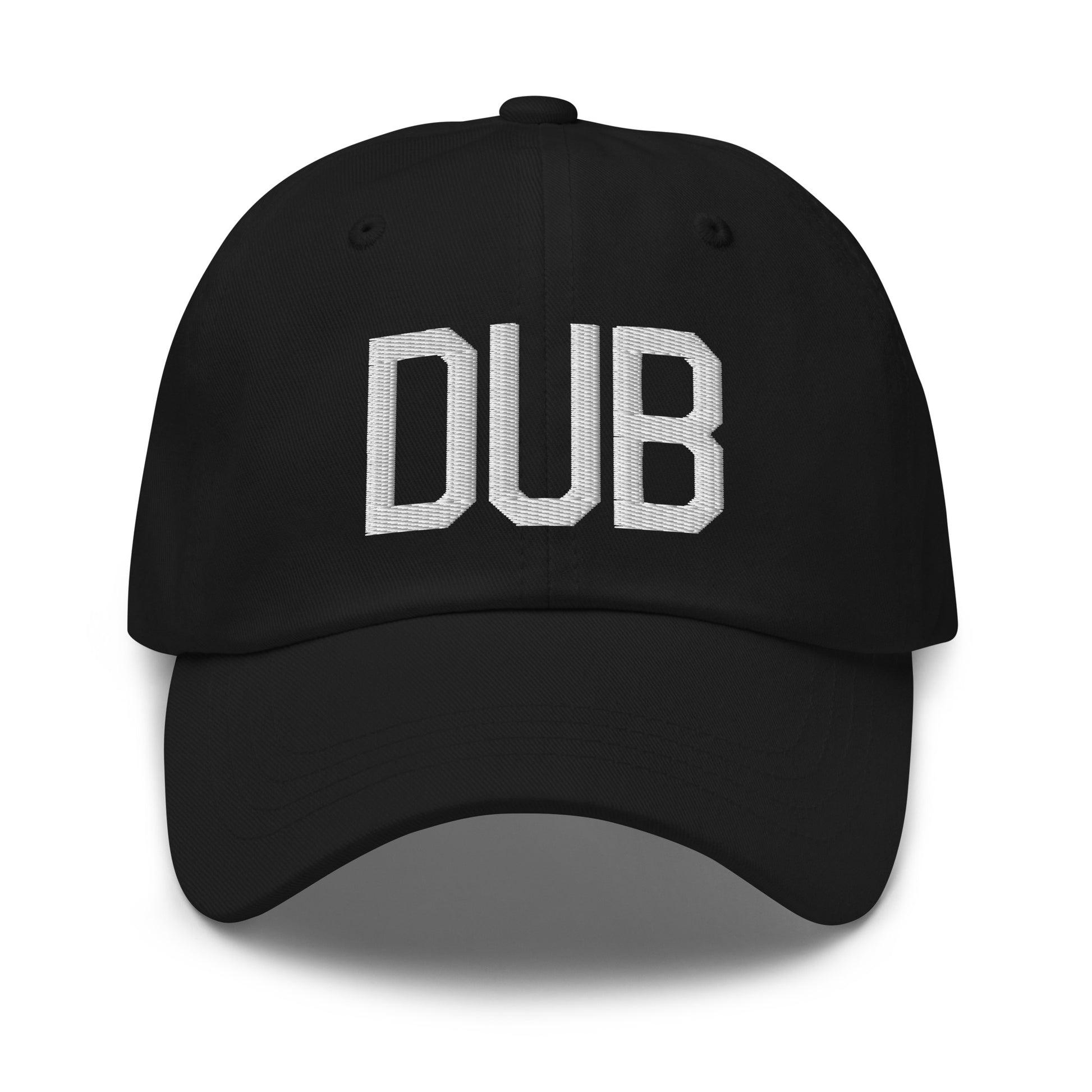 Airport Code Baseball Cap - White • DUB Dublin • YHM Designs - Image 14