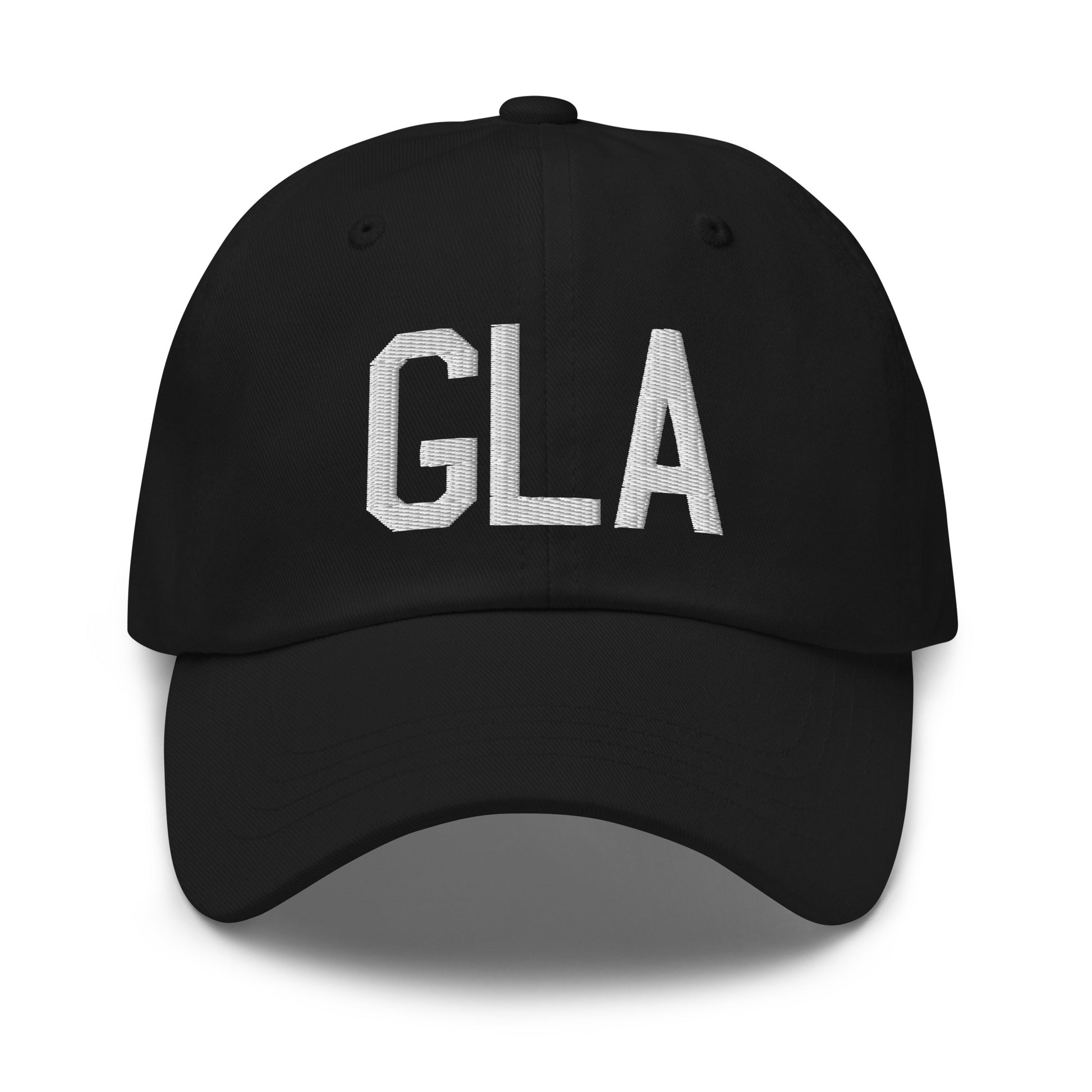 Airport Code Baseball Cap - White • GLA Glasgow • YHM Designs - Image 14