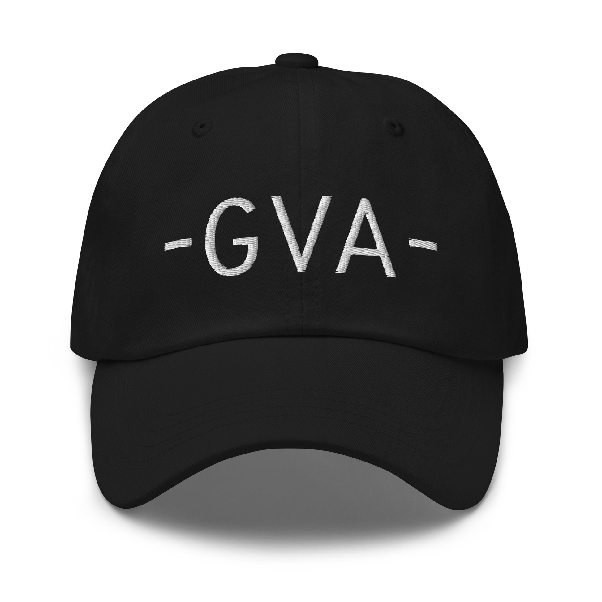 GVA Geneva Baseball Cap • Minimalist Lettering in White • YHM Designs - Image 12