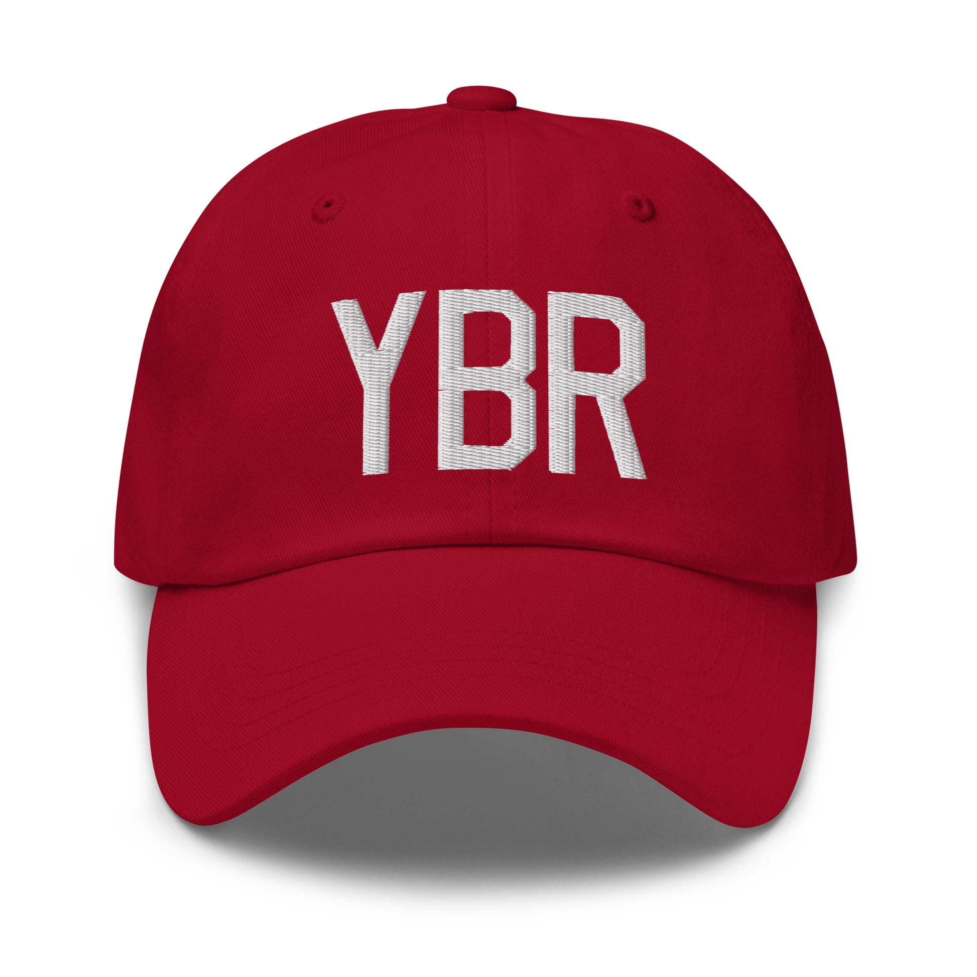 Airport Code Baseball Cap - White • YBR Brandon • YHM Designs - Image 19