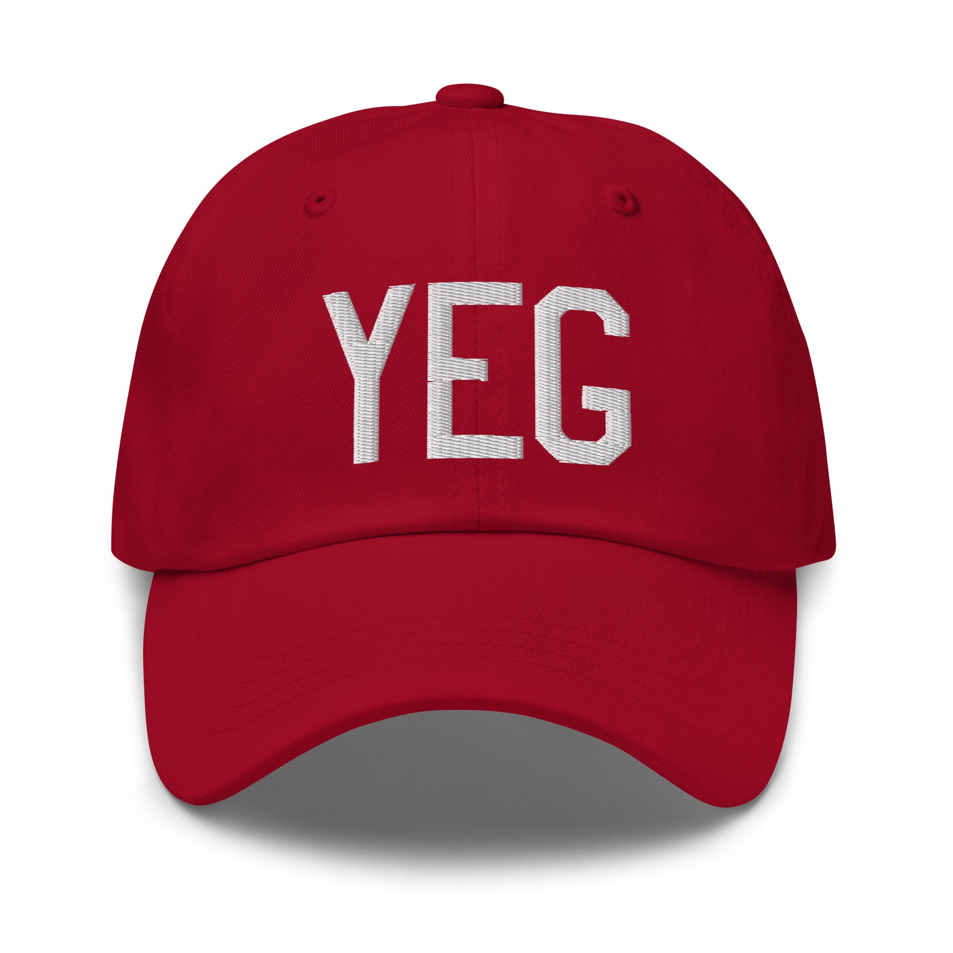 Airport Code Baseball Cap - White • YEG Edmonton • YHM Designs - Image 19