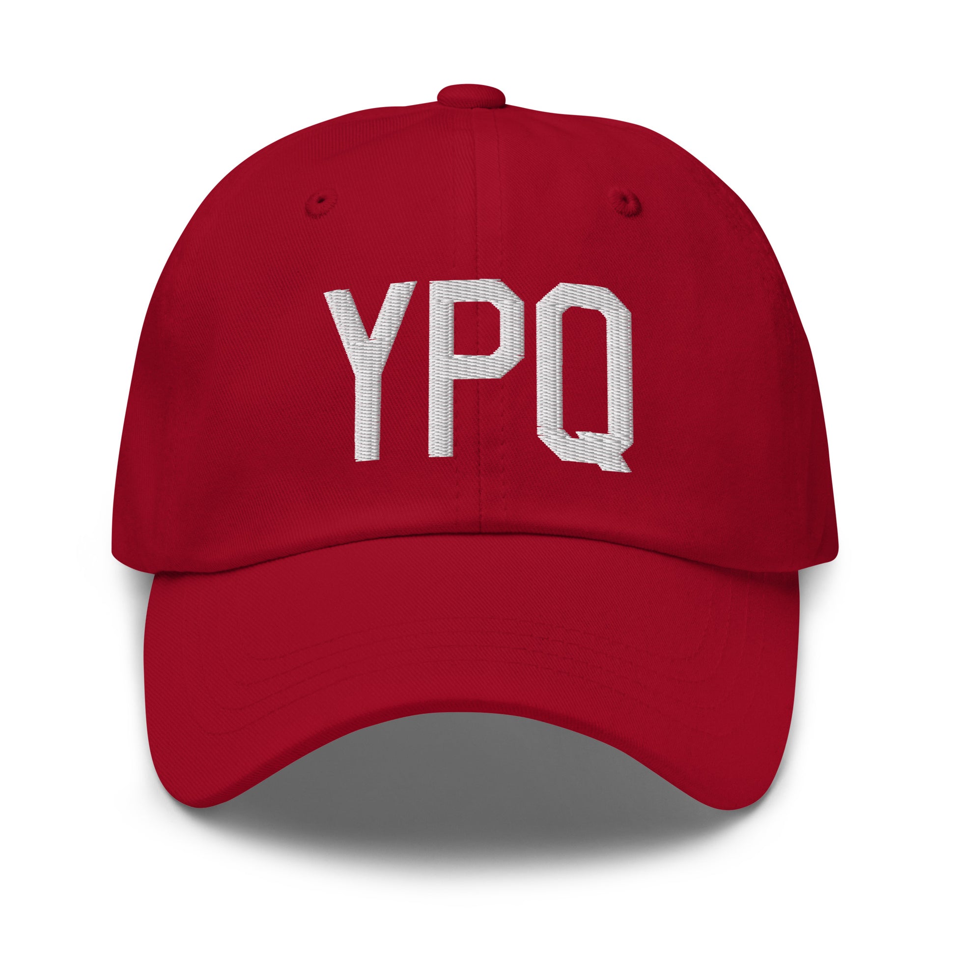 Airport Code Baseball Cap - White • YPQ Peterborough • YHM Designs - Image 19