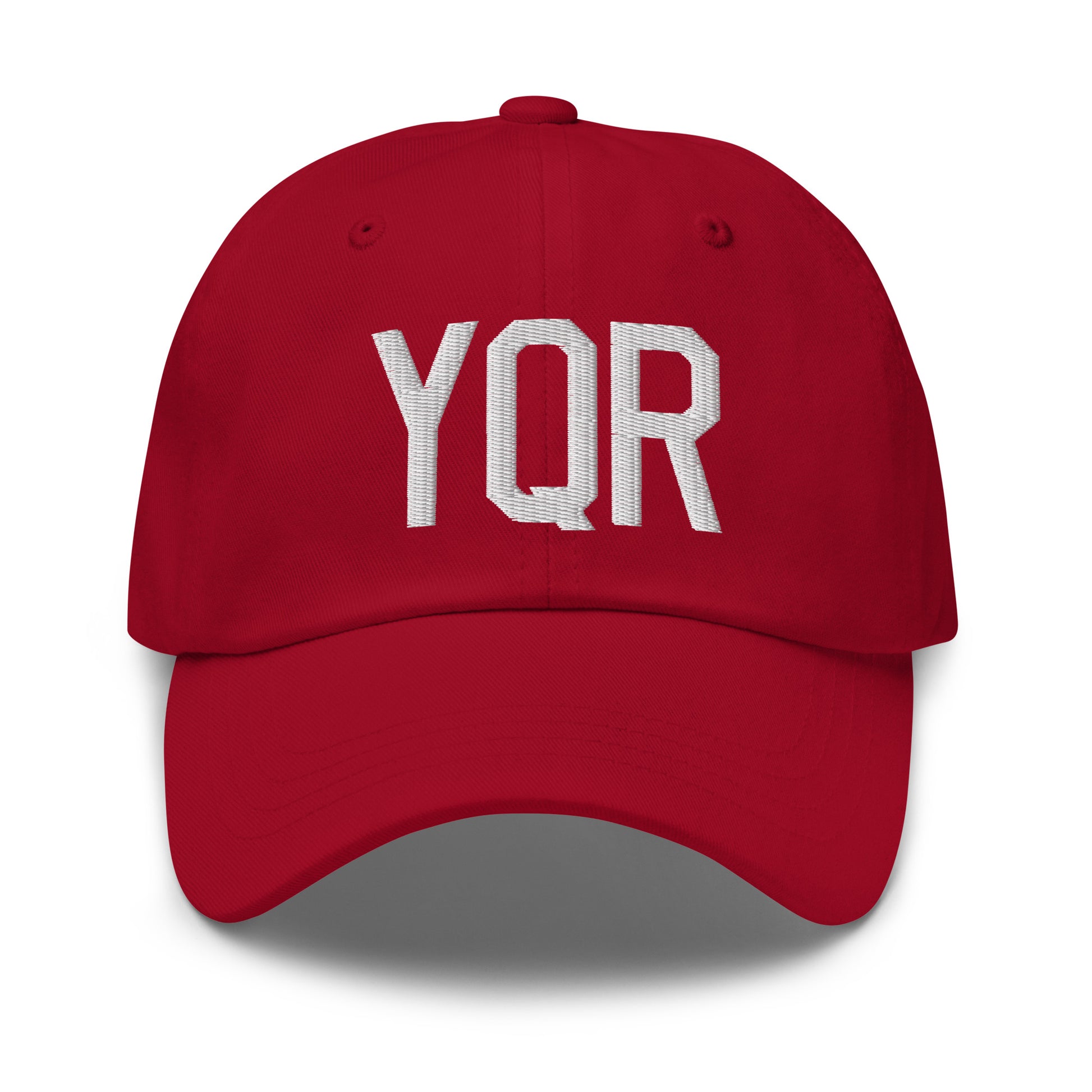 Airport Code Baseball Cap - White • YQR Regina • YHM Designs - Image 19