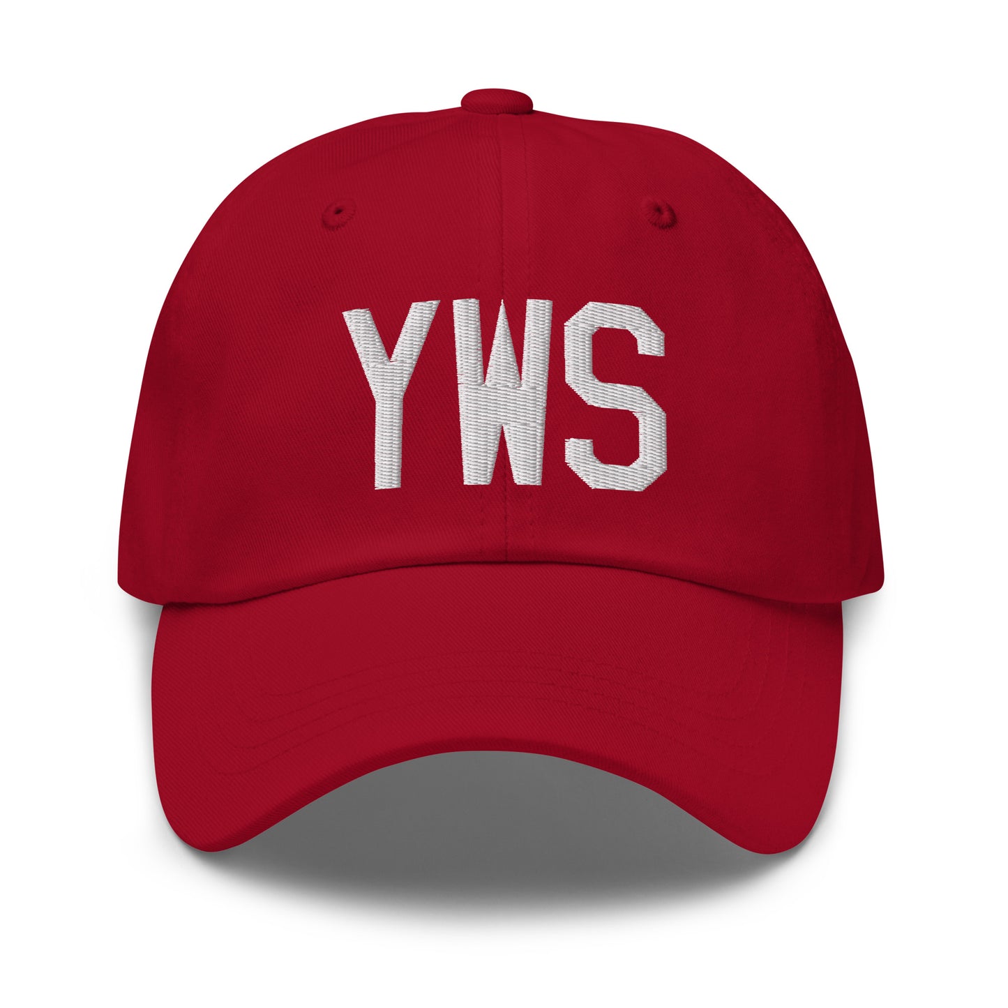 Airport Code Baseball Cap - White • YWS Whistler • YHM Designs - Image 19