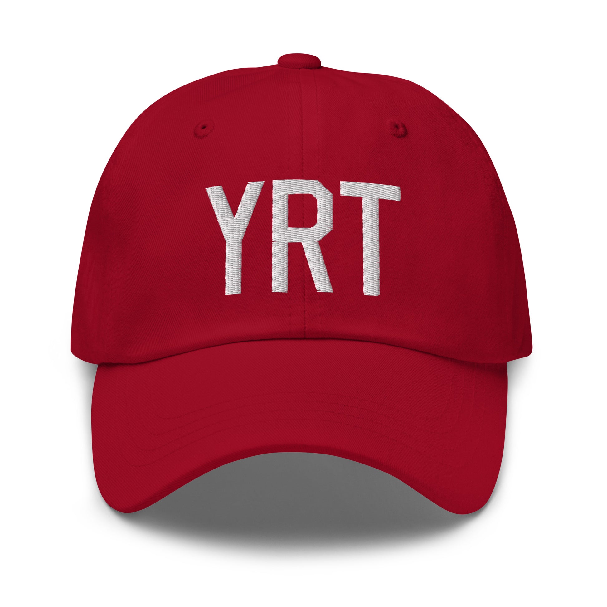 Airport Code Baseball Cap - White • YRT Rankin Inlet • YHM Designs - Image 19