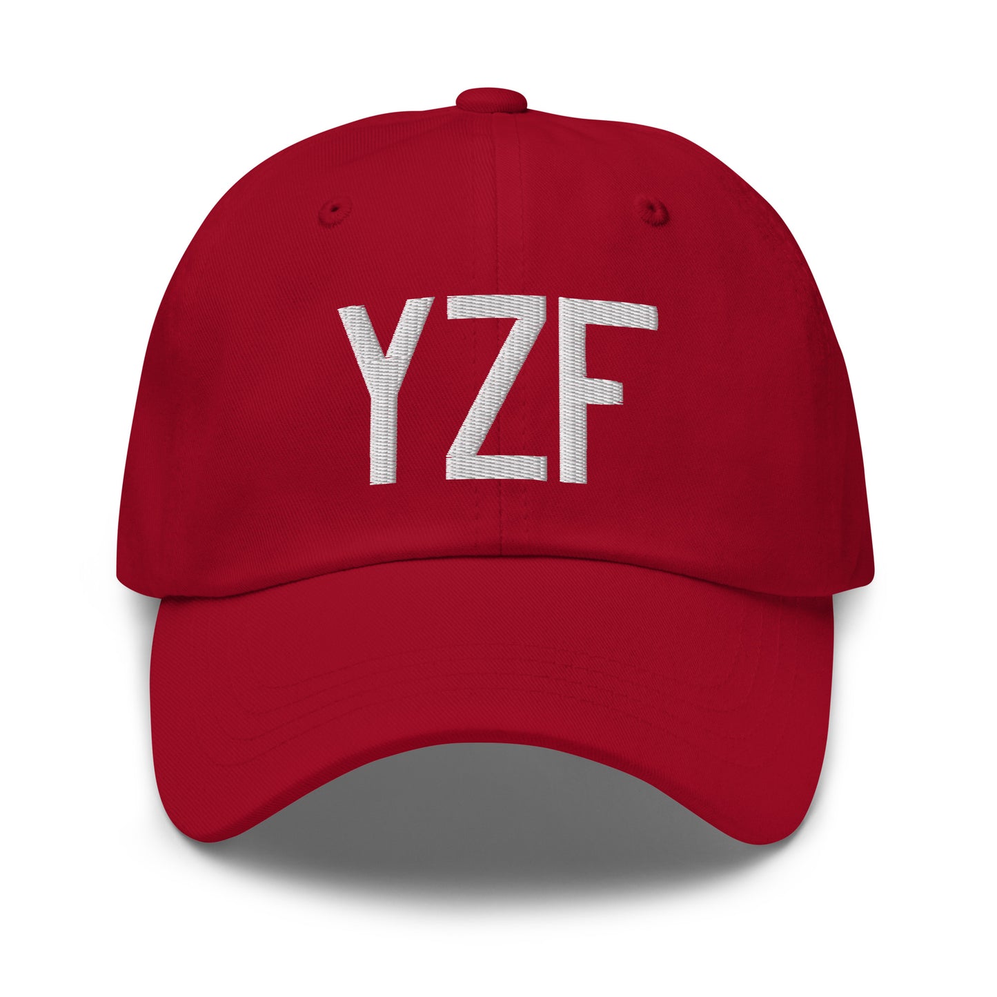 Airport Code Baseball Cap - White • YZF Yellowknife • YHM Designs - Image 19
