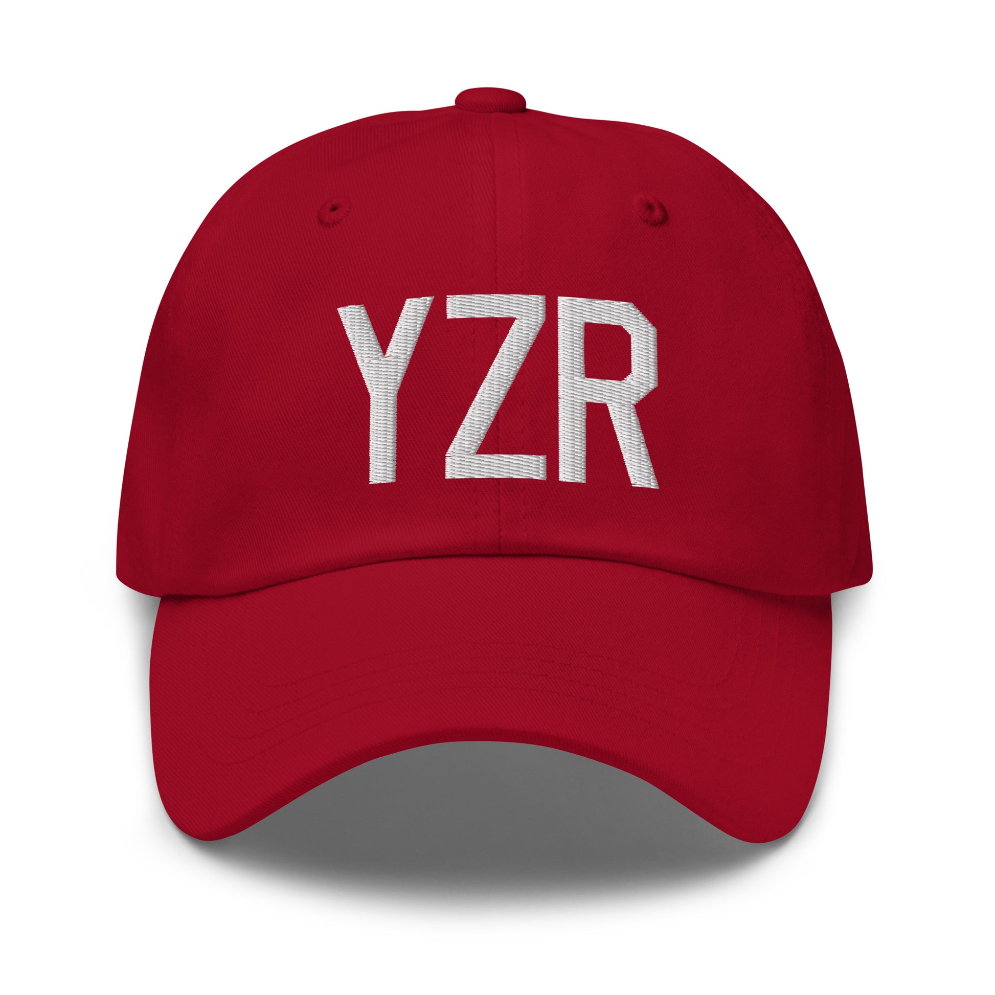 Airport Code Baseball Cap - White • YZR Sarnia • YHM Designs - Image 19