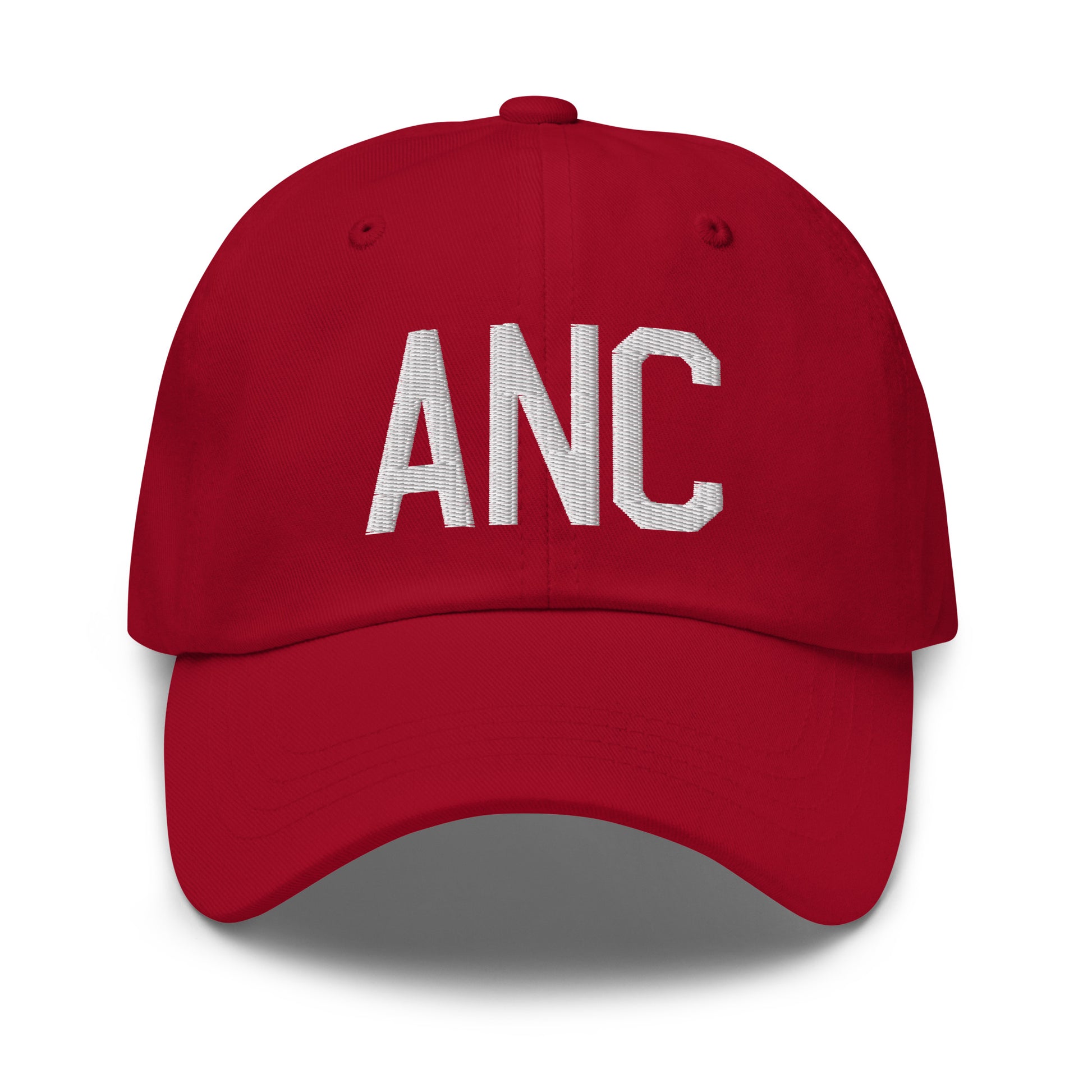 Airport Code Baseball Cap - White • ANC Anchorage • YHM Designs - Image 19