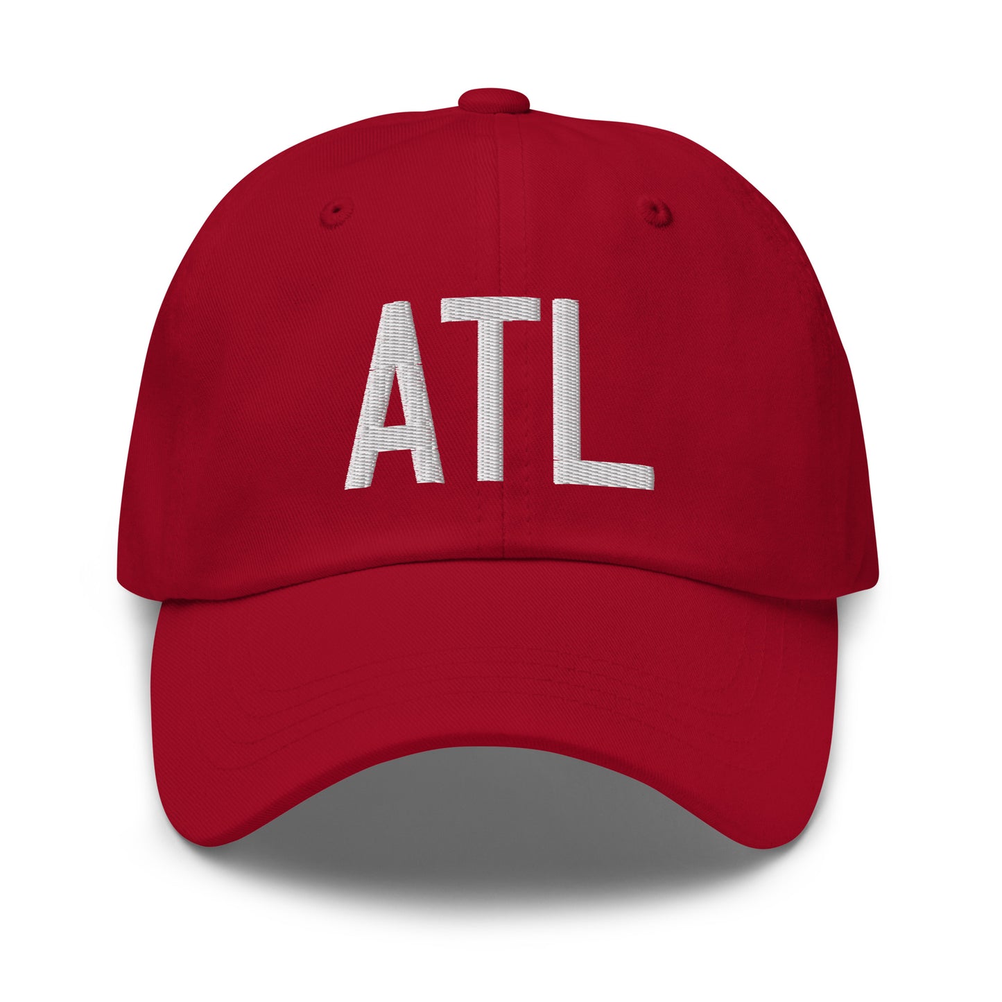 Airport Code Baseball Cap - White • ATL Atlanta • YHM Designs - Image 19