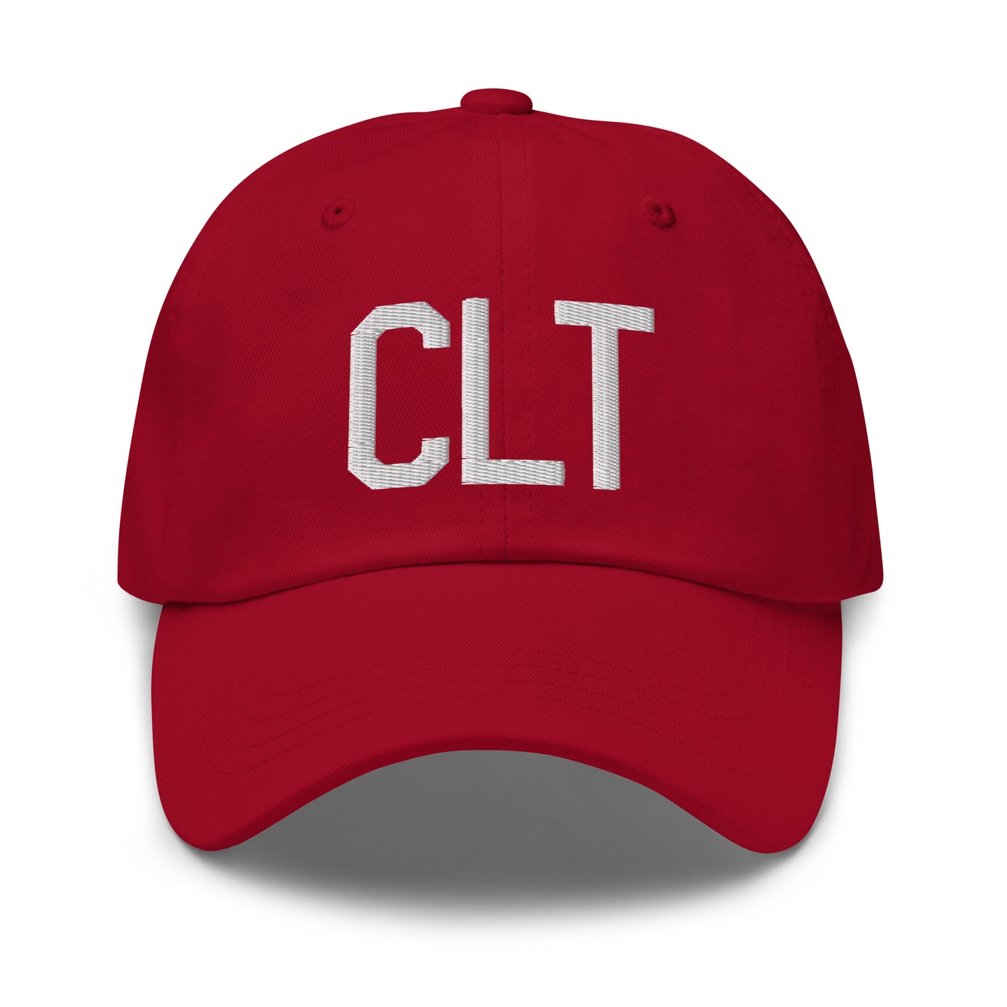 Airport Code Baseball Cap - White • CLT Charlotte • YHM Designs - Image 19