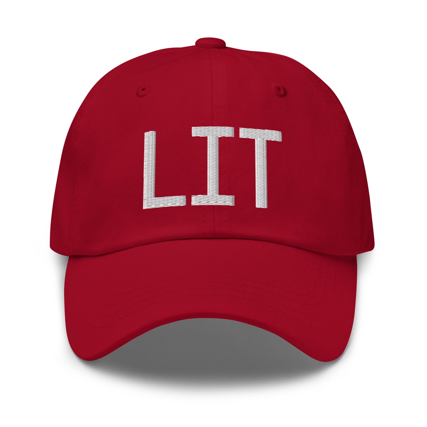 Airport Code Baseball Cap - White • LIT Little Rock • YHM Designs - Image 19