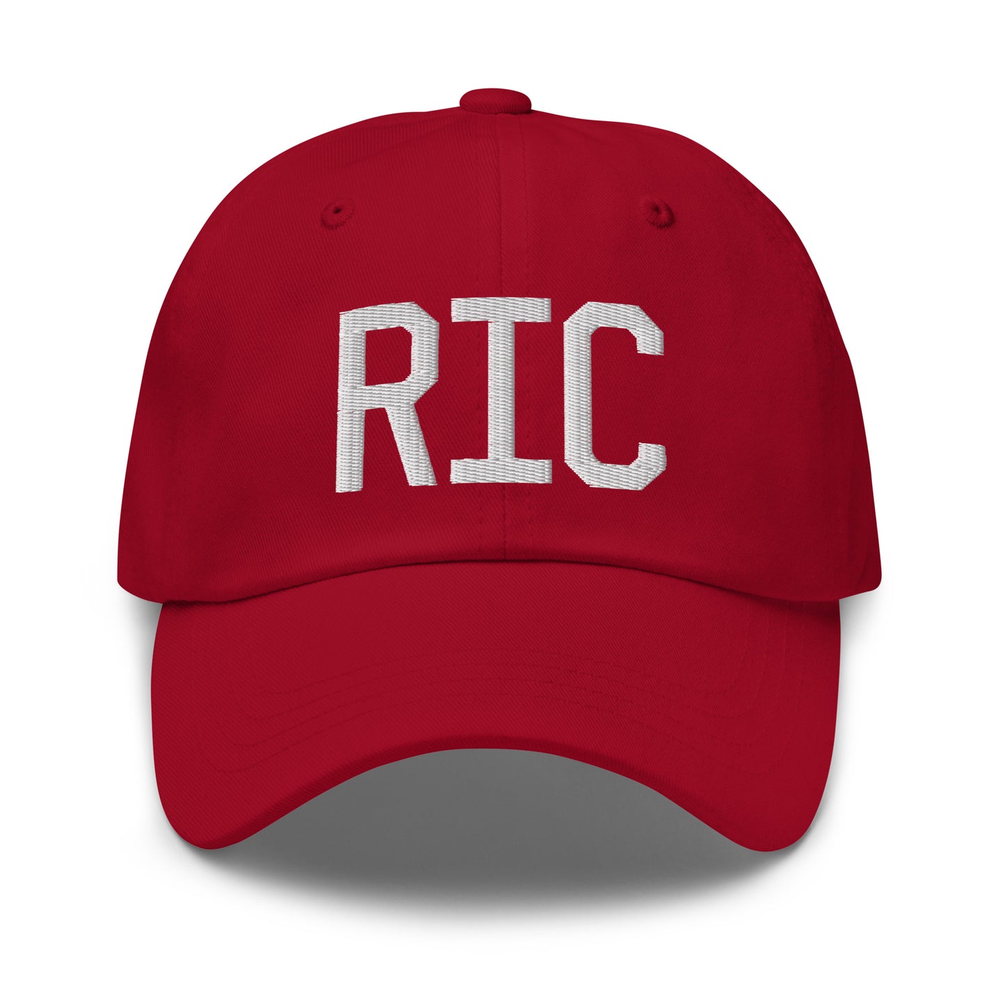 Airport Code Baseball Cap - White • RIC Richmond • YHM Designs - Image 19