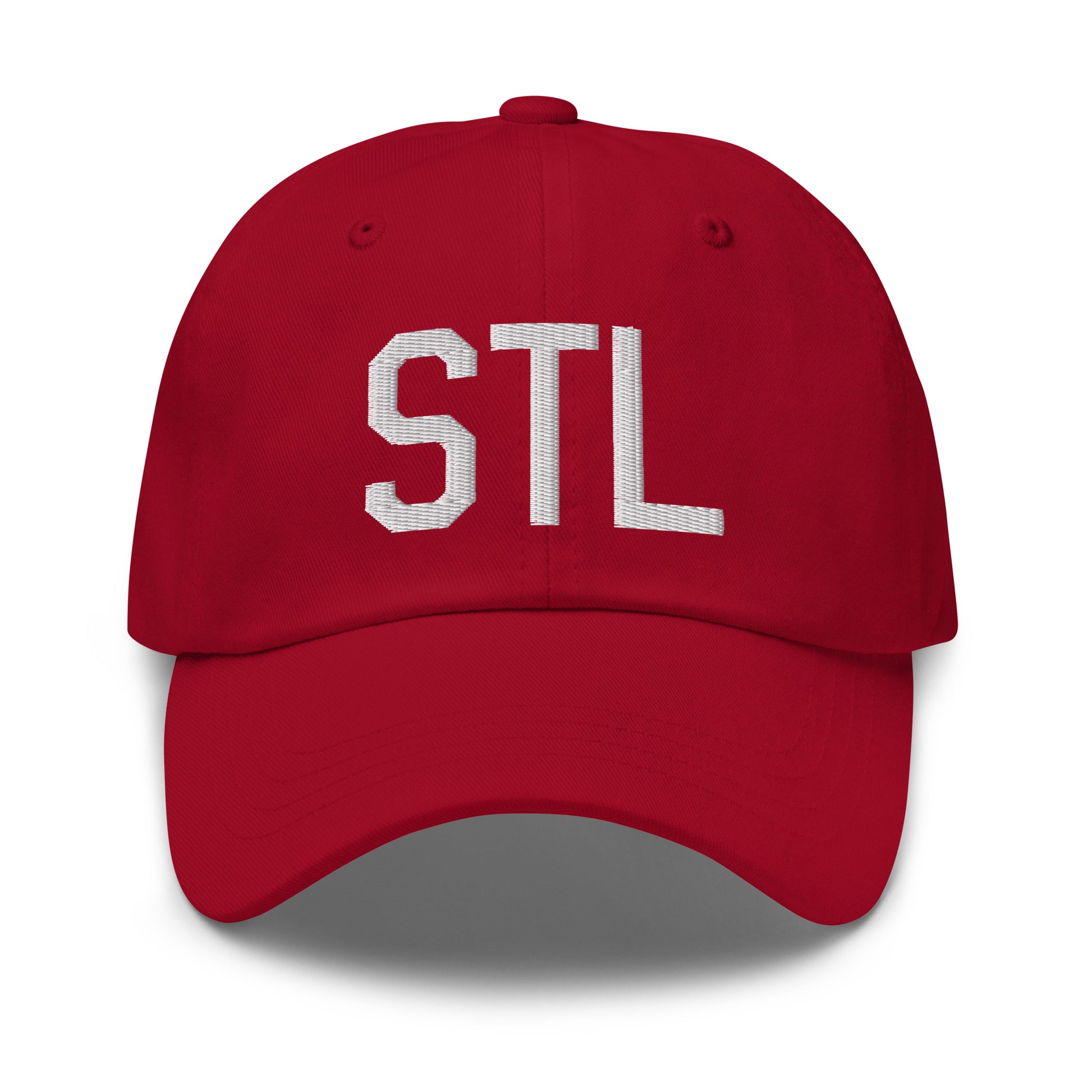 Airport Code Baseball Cap - White • STL St. Louis • YHM Designs - Image 19