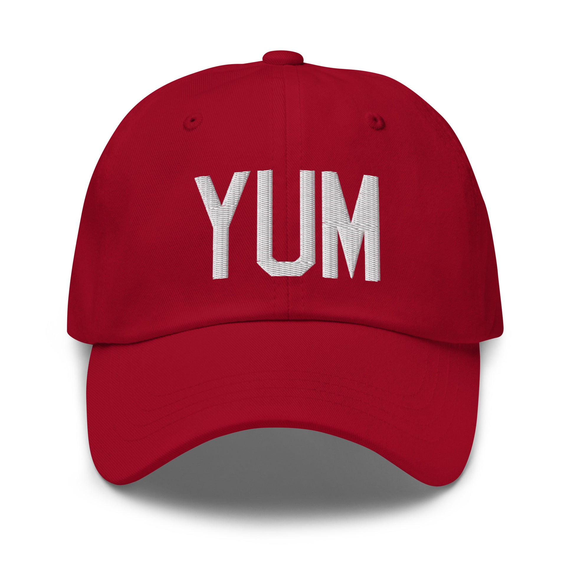 Airport Code Baseball Cap - White • YUM Yuma • YHM Designs - Image 19