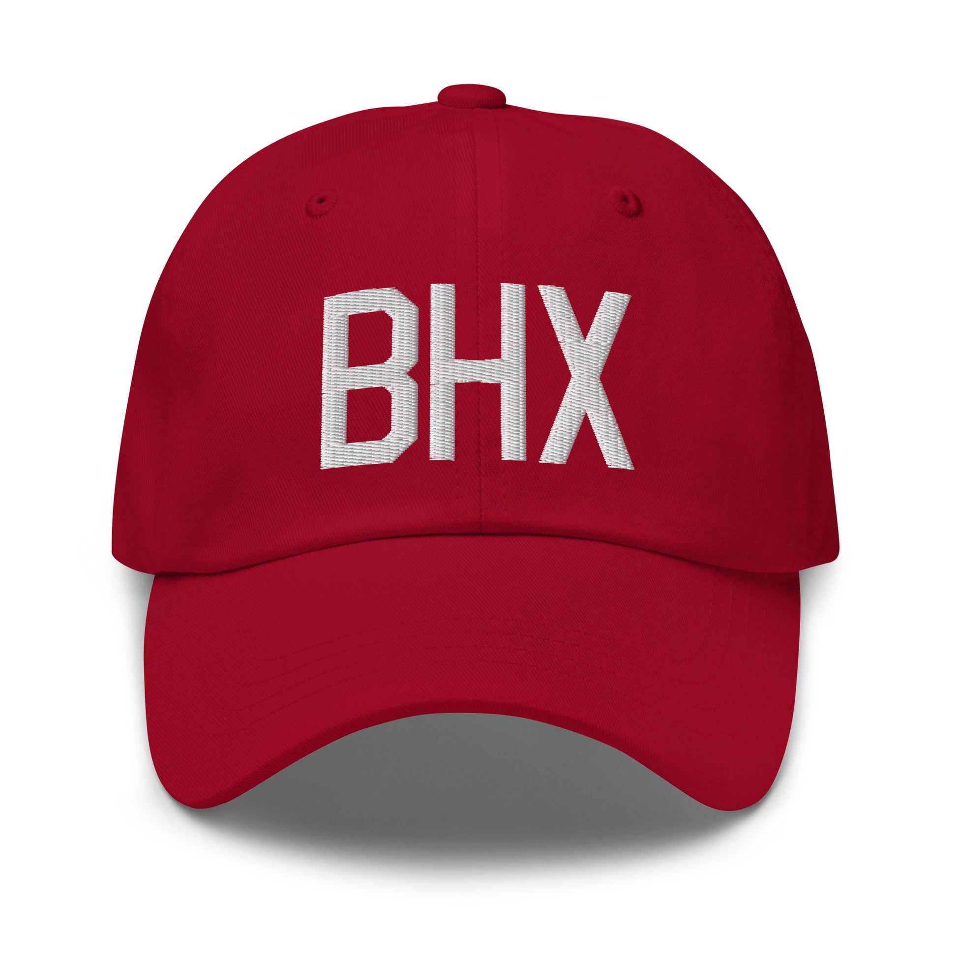 Airport Code Baseball Cap - White • BHX Birmingham • YHM Designs - Image 19