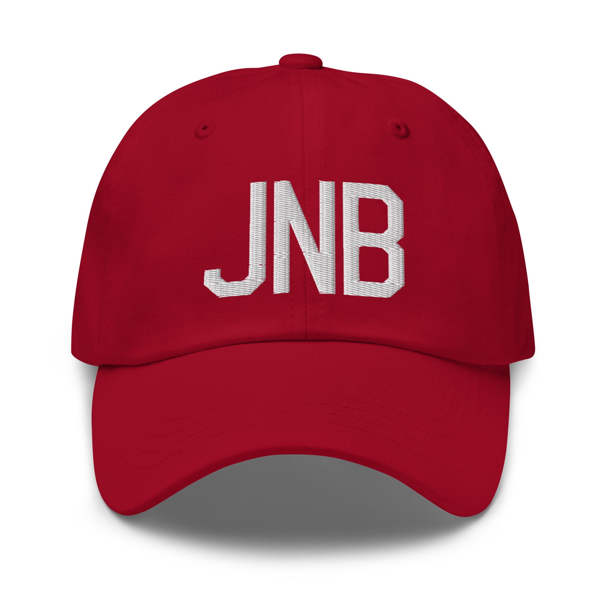 Airport Code Baseball Cap - White • JNB Johannesburg • YHM Designs - Image 19