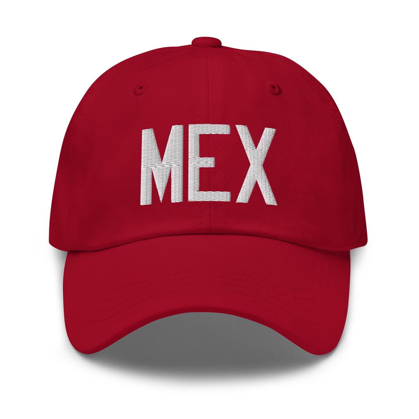 Airport Code Baseball Cap - White • MEX Mexico City • YHM Designs - Image 19