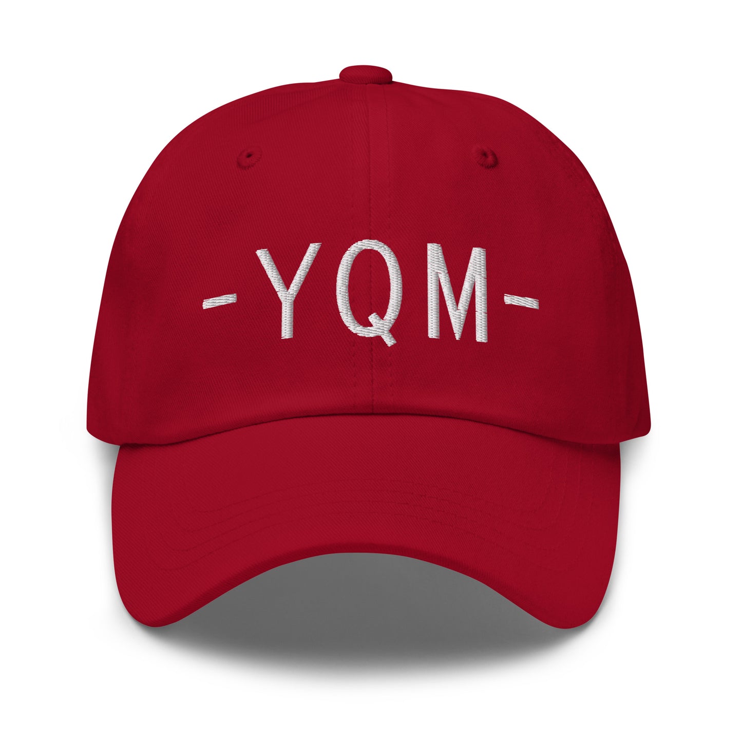 Souvenir Baseball Cap - White • YQM Moncton • YHM Designs - Image 16