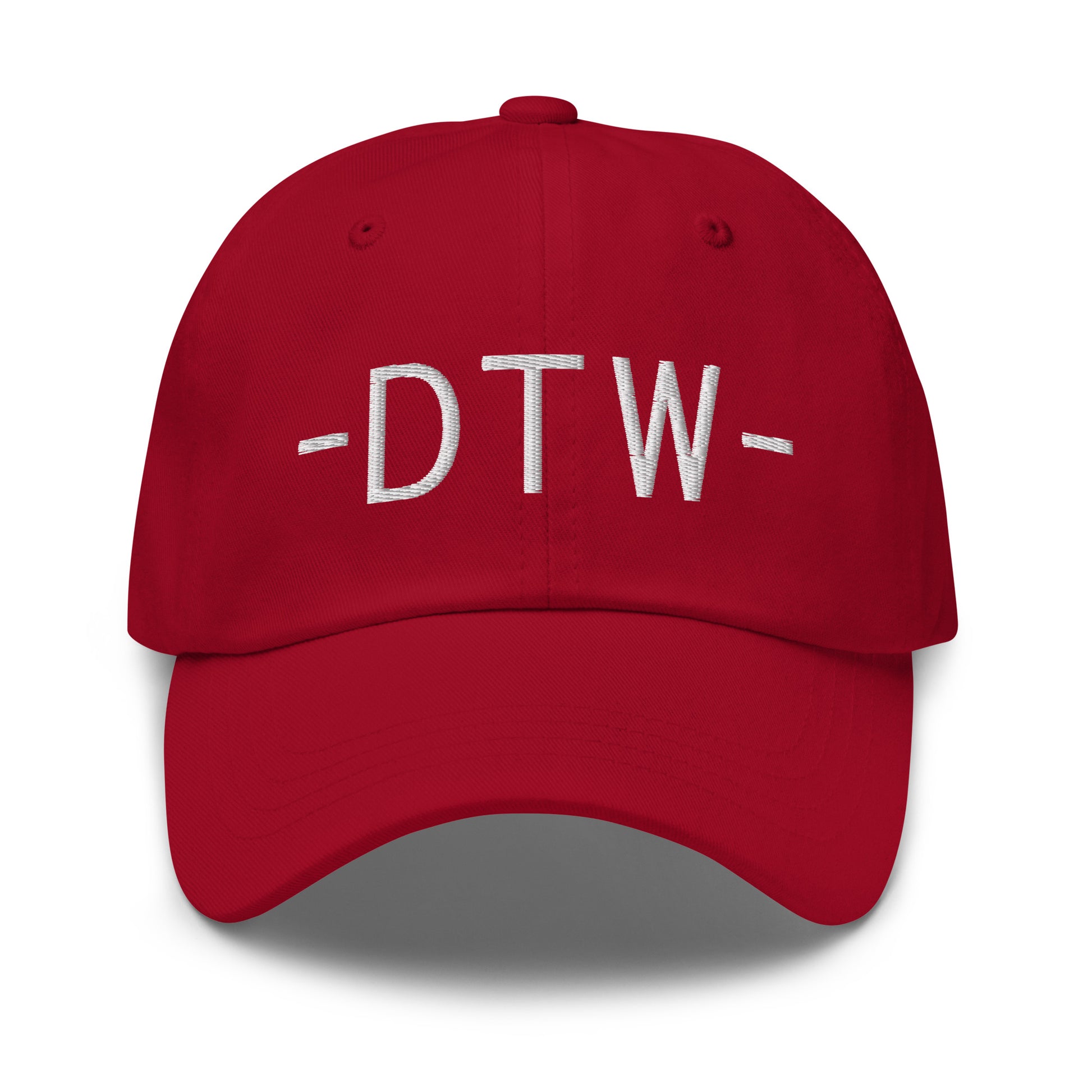 Souvenir Baseball Cap - White • DTW Detroit • YHM Designs - Image 16