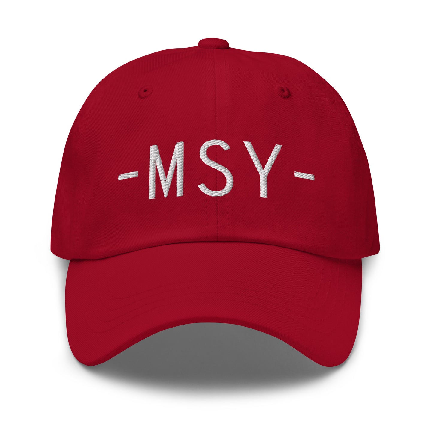 Souvenir Baseball Cap - White • MSY New Orleans • YHM Designs - Image 16